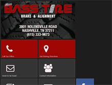 Tablet Screenshot of basstire.com
